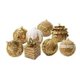 thumbnail image 4 of Adornos de Bolas de Navidad Macarena Decoración del Día de San Valentín Oro 8 Piezas, 4 of 8