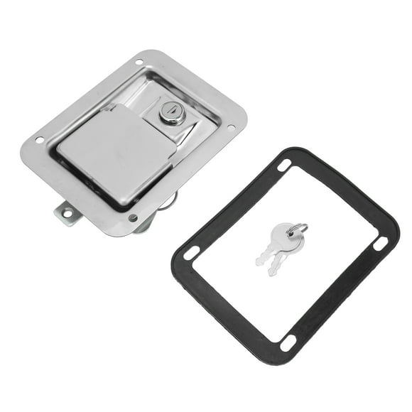 VOBOR Loquet De Boîte à Outils, Loquet à Palette De Verrouillage Encastré Avec 2 Clés Pour Remorque Camion Camping-car Armoire électrique