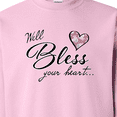 thumbnail image 3 of Inktastic Well Bless Your Heart with Floral Print Adult Sweatshirt, 3 of 4