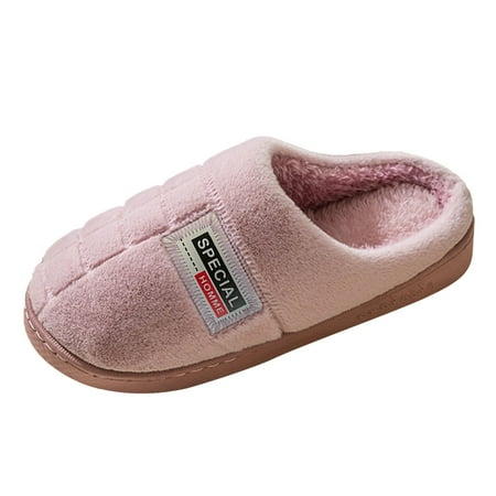 

WANYNG Couple Women s Winter Indoor Home Plus Velvet Warm Thick Bottom Non Slip Cotton Slippers Boots Slippers Women Soft Fuzzy