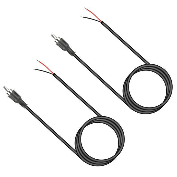 SUTENGDA 2Pcs RCA to Bare Wire Cable Audio Video Connection Cable for TV DVD Player