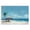 Tropical Beach Palm_v1, variant on Stupell Industries Coastal Pastel Pink Watercolor Beach Black Floating Frame Canvas Art, 25 x 17, by LSR Design Studio