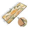thumbnail image 2 of Long Floor Mat Hallway Carpet 72x24 Inch Area Carpet Non-slip Entrance Carpet Washable Door Mat Kitchen Bedroom Living Room Cartoon Gold Roses, 2 of 7