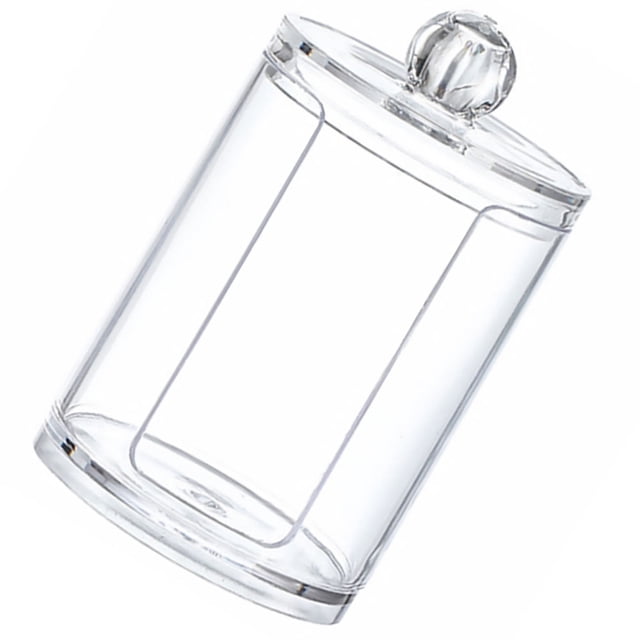 WHAMVOX Conteneur Portable pour Disques de Coton Boîte de Rangement en Plastique Transparent pour Femmes 1Ensemble