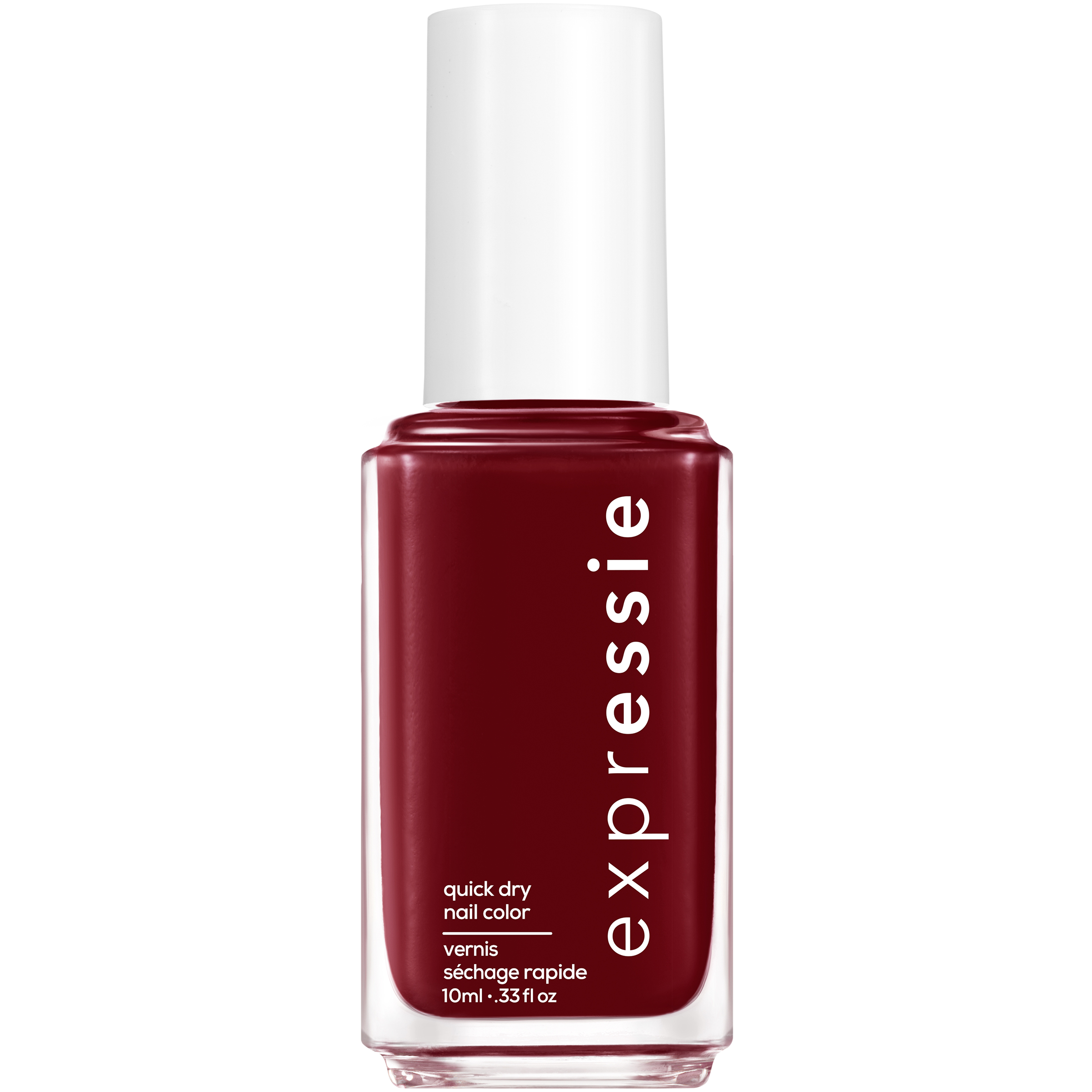 essie expressie quickdry nail polish, burgundy nail polish, not so low