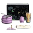 thumbnail image 6 of Eurhowing 7-Piece Matcha Whisk Set, Japanese Matcha Tea Set with Bamboo Whisk, Ceramic Bowl, Scoop & Sifter, Complete Ceremony Kit, Gift, Purple, 6 of 7