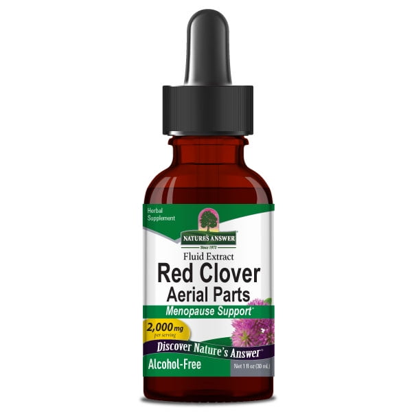Red Clover Aerial Parts, Fluid Extract, Alcohol-Free, 2,000 mg, 1 fl oz (30 ml), Nature's Answer
