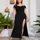 thumbnail image 2 of Faldas Para Mujer, Vestido Grande de Retazos, Falda Envolvente A La Cadera, Manga Larga, Vestido Informal de Columpio, Vestido Largo Odeerbi ODB125424, 2 of 9