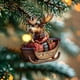 thumbnail image 5 of Seyotauo Whimsical Moose Loaded Sled Christmas Ornament, Festive Holiday Decor for Christmas Tree & Home Accent, Ideal Christmas Gift for Families & Collectors - Christmas Ornaments, 5 of 8