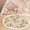 Color 2, variant on Washable Non Slip 3ft Round Rug, Vintage Botanical Hares Wildflowers Earthy Tones Circle Area Rugs with Tassels Carpet for Nursery Bedroom Living Room Playroom Tent rug Tent Castle