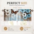 thumbnail image 4 of AshasdS Butterfly Floral Window Valance Blue Flower Curtain Valance Decorative Spring Home Window Treatment, 4 of 5