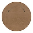 thumbnail image 6 of Kate and Laurel Evans Mid-Century Round Wood Framed Wall Mirror, 30 inch Diameter, Walnut Brown, Decorative Modern Mirror for Wall, 6 of 7