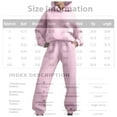 thumbnail image 3 of Womens 2 Piece Outfits Hoodie Sweatsuit Sets Oversized Sweatshirt Baggy Fall Comfy Sweatpants with Pockets, Casual Loungewear for Everyday Comfort and Style,Beige,L, 3 of 7