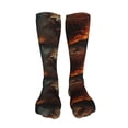 thumbnail image 5 of Kdxio Cool Flame Lion A Funny Silky Novelty Funky Long Knee High Socks Soft 3D Print Cosplay Crazy Stockings for Men Women, 5 of 8