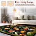 thumbnail image 2 of Flatwoven High Traffic Area Rug, Chic Black and White Foliage, Non Slip, Stain Resistant, Washable Area Rugs for Living Room, Bedroom(Red, 4X6), 2 of 8