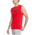 thumbnail image 2 of Champion Mens Classic Jersey Muscle Tee, M, Script Scarlet, 2 of 5