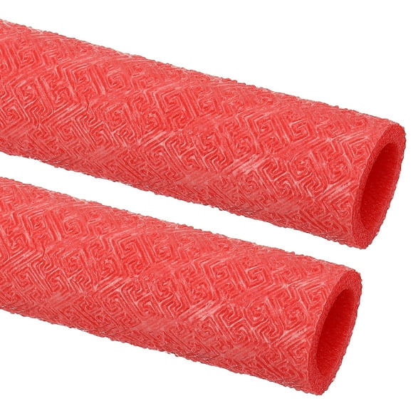 Unique Bargains 2Pcs 6.6Ft 1"ID 1-7/16"OD Pipe Insulation Foam Tube,Red