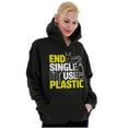 thumbnail image 4 of Save the Planet Go-Green Earth Day Unisex Plus Fleece Graphic Hoodie Brisco Brands 5X, 4 of 5