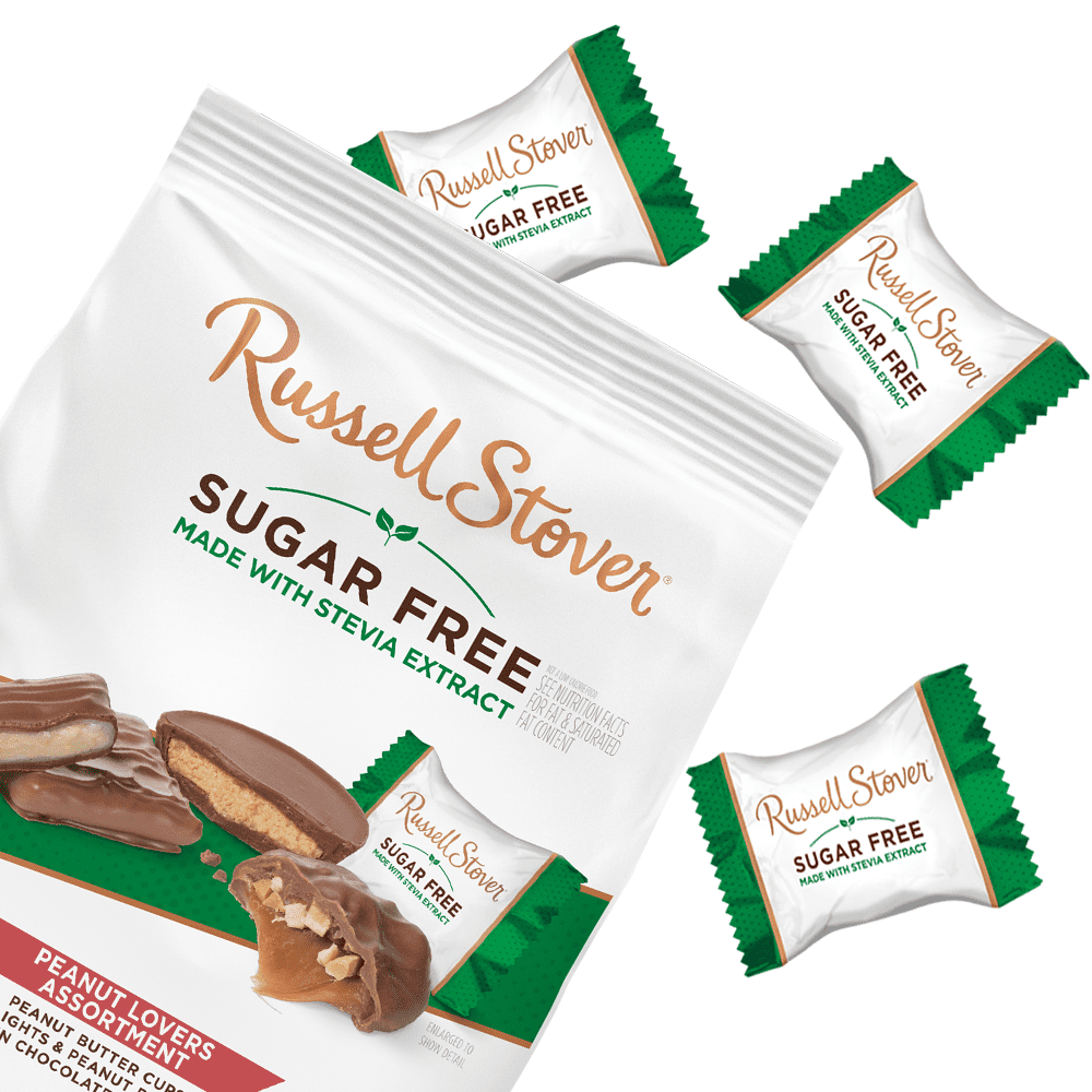 Russell Stover Sugar Free Peanut Lovers Assortment with Stevia, 17.4 Oz