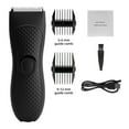 thumbnail image 2 of Body Hair Trimmer for Men Balls Women Lady Shaver Hair Removal Bikini Trimmer Groin Body Shaver Groomer Waterproof Safety Razor (Style A Set1), 2 of 7