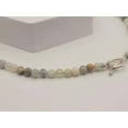 thumbnail image 6 of Amazonite Choker Necklace Silver tone Gorgeous Choker 4mm Beads, 6 of 8