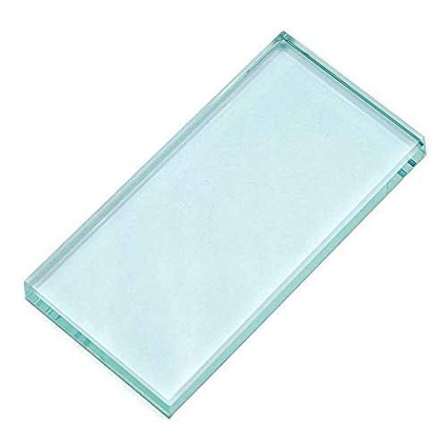 Pro Nail Art Pintura Color Toning Tablero de vidrio Paleta de maquillaje de vidrio Extensión de pestañas Pegamento adhesivo Paleta Soporte de paleta de vidrio (2 x 4 pulgadas)