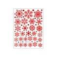 thumbnail image 2 of Christmas Glitter Snowflake Wall Stickers Bedroom Living Room Home Wall Decoration Wall Stickers Self Adhesive/ Snowflake Wall Sticker Red, 2 of 7