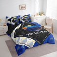 thumbnail image 3 of jejeloiu Volleyball Sport 7 Pieces Bedding Comforter Set,Boys Ball Game Full Bedding Set For Kids Reversible, 3 of 8