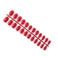 thumbnail image 3 of Seitruly 24 piezas de uñas postizas de ataúd resistentes a los arañazos de bailarina corta coloridas uñas acrílicas artificiales de color sólido DIY Juegos de manicura 16rojo Seitruly CE011412-16, 3 of 4