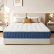 Twin Hybrid Mattress, 10 Inch Gel Memory Foam Pocket Spring Mattress, Motion Isolation and Pressure Relief, Medium Firm