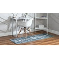 thumbnail image 3 of Rugs.com Charleston Collection Rug – 6 Ft Runner Navy Blue Low-Pile Rug Perfect For Hallways, Entryways, 3 of 8