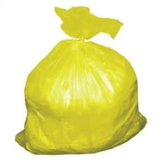 1Pack ToughGuy 52WX95 Trash Bags, 55 gal., Yellow, LLDPE, PK50