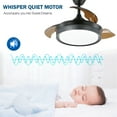 thumbnail image 6 of Oaks Aura 42 Inch Retractable Ceiling Fan Remote Control 3-Speed 3-Color for Bedroom, Dining Room, 6 of 7