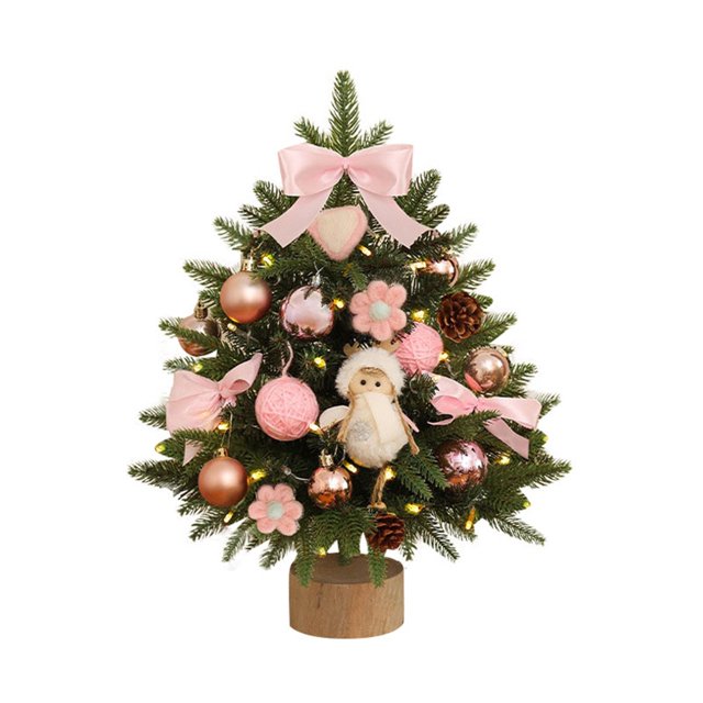 Decoración Navideña Nuevo Mini Árbol De Navidad Árbol De Navidad De Escritorio Árbol De Navidad Pequeño Con Luces Simulación Pe
