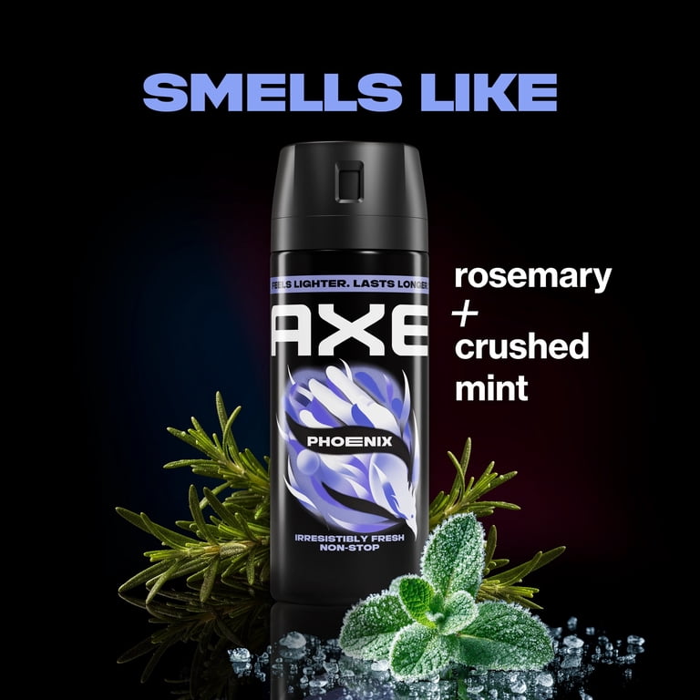 AXE Body Spray, Phoenix, Aluminum Free, 48 Hour Fresh, 3.9 oz