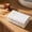 White-WH, variant on MMJ Bath Towels Stripe Set 3 Pack Soft Absorbent Quick Dry Polyester Gold Accent 29.5x13.8in Home Spa Gym