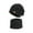 Black, variant on Women's Knitted Hat and Scarf Set Fleece Lined Thickened Warm Ear Protection for Outdoor Activities