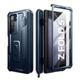 thumbnail image 3 of Dexnor BumperShock Case for Samsung Galaxy Z Fold 5 [Hinge Coverage],Full-body Shockproof Rugged Bumper Case Heavy Duty Protective Cover with Built-in Screen Protector & Kickstand & S Pen Slot, Blue, 3 of 8