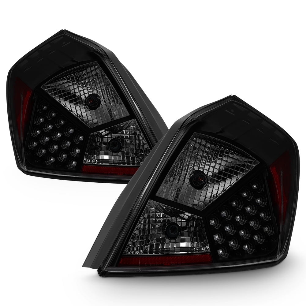 AKKON - For 07-12 Nissan Altima L32A 4DR Sedan Black Smoked LED Tail Brake Light Lamp Assembly