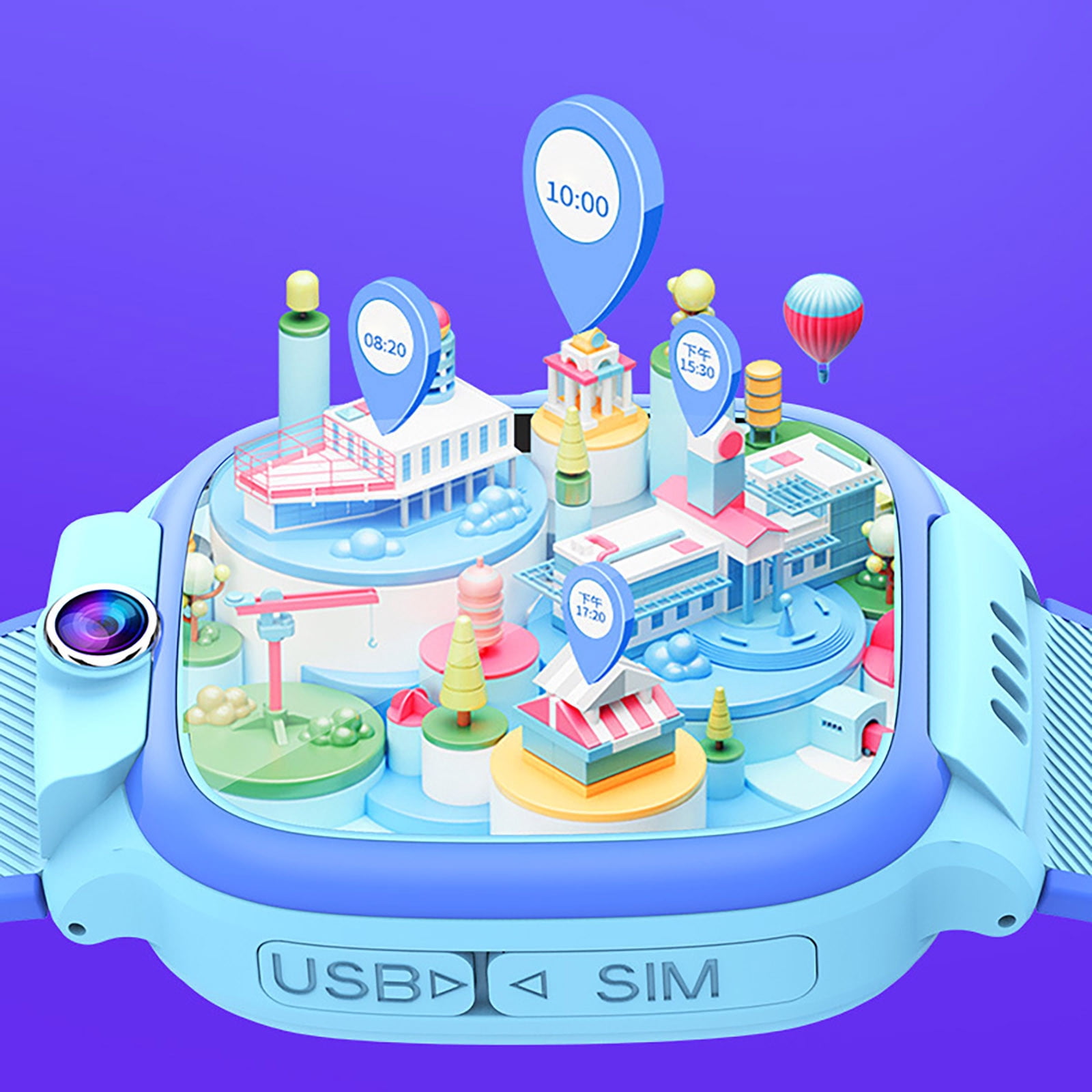 Kids Waterproof Smart Watch Smart Watch for Kids Touchscreen Kids Watches with Video Alarm Camera Toys for Girls Boys 3-12 Years Old Birthday Activity Trackers and Smartwatches
