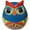 Aqua, variant on Round Owl Planter Hand Painted Indoor Outdoor Multi Colored Glazed (Orange)