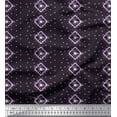 thumbnail image 1 of Soimoi Cotton Duck Fabric Dot & Geometric Tie-Dye Printed Craft Fabric by The Yard 56 Inch Wide, 1 of 1