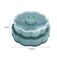 thumbnail image 2 of Vwrxbz Rotating Snack Tray Divided Candy Box 360 Spinning Double Layer Storage Container Organizer, 2 of 5