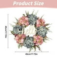 thumbnail image 3 of Spring Summer Wreath for Front Door Outside, 18" Artificial Hydrangea Flower Wreath ,Farmhouse Door Wreath for Front Door Clearance,Unique Welcome Wreath Indoor Outdoor Wedding Décor, 3 of 7