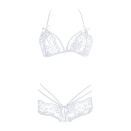 Upioiwer Lingerie Sets Lingerie Sets New Sexy Fashion Lace Lingerie Underwear Sleepwear Steel Ring Pajamas Garter Bra And Underwear Sets For Women Underwear For Women Set Home Wear  Lace Underwear