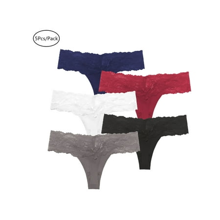 

FASHIONWT Sexy Lace Tanga Cozy Women Underwear Packs