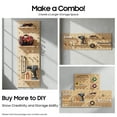 thumbnail image 6 of Peakora Wooden Rectangular Pegboard Combination Wall Organizer Kit Wood-Colored Modular Display Pegboard Panel Kits DIY Hanging Peg Board Panel for Home Office 23.62*15.75in, 6 of 18