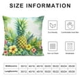 thumbnail image 5 of GOSMITH  Pretty Pineapple in Tropical Flowers Illustration - Pillow Cases, 5 of 5