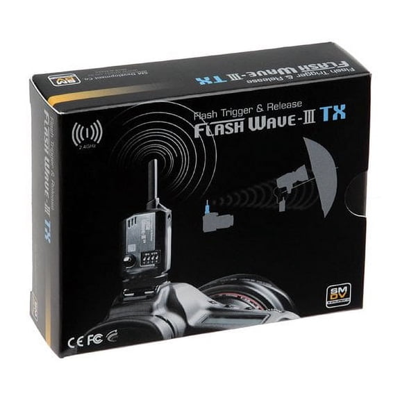 SMDV 16 Channel, Flash Wave III Radio Trigger 2.4 GHz Transmitter, -- Flash Wave III transmitter TX, for Canon, Nikon, Pentax, Olympus, Nissin, Flash, and Studio Strobe