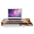 thumbnail image 4 of Wooden PC Laptop Stand Storage Box Rack for Office Desktop Monitor Riser Desk Organizer, 4 of 7